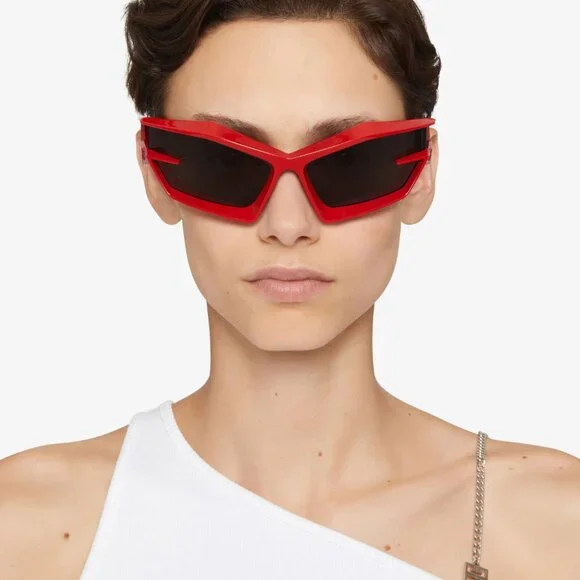 NEW GV40049U 66A GIVENCHY SUNGLASSES RED UNISEX RED EYEWEAR GIVENCHY